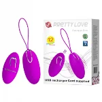 Віброяйце - Pretty Love Jacqueline Vibrating Egg Purple - мініатюра 1
