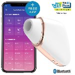 Вакуумний кліторальний вібратор - Satisfyer Love Triangle White (App) - мініатюра 1