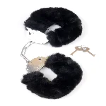 Наручники - Fetish Boss Series Furry Cuffs Black - мініатюра 1