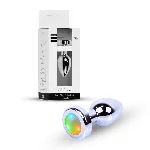 Анальна пробка - Jewellery Silver Plug Disco Flashlight - мініатюра 1