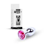 Анальна пробка - Jewellery Silver Plug Pink - мініатюра 1