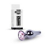 Анальна пробка - Jewellery Dark Silver Long Plug Pink - мініатюра 1
