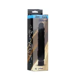 Вібратор - Real Skin Multispeed Black, 22 см - мініатюра 1