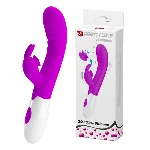 Вібратор - Pretty Love Cerberus Licking Vibrator Purple - мініатюра 1