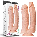 Подвійний фалоімітатор - King-Sized Realistic Mega Double Dildo 12" - мініатюра 1