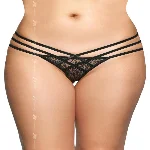 Жіночі стрінги - G-String 2492, black S/M - мініатюра 1