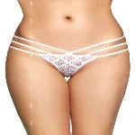 Жіночі стрінги - G-String 2492, white S/M - мініатюра 1