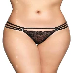 Жіночі стрінги - G-String 2493, black S/M - мініатюра 1