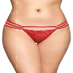 Жіночі стрінги - G-String 2493, red S/M - мініатюра 1