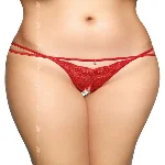 Жіночі стрінги - G-String 2496, red S/M - мініатюра 1