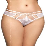 Жіночі стрінги - G-String 2490, white M/L - мініатюра 1