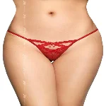 Жіночі стрінги - G-String 2494, red M/L - мініатюра 1