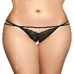 Жіночі стрінги - G-String 2496, black M/L - мініатюра 1