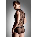 Комплект білизни - Net Set, Shirt And Thong, black M/L - мініатюра 2
