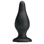 Анальна пробка - Pretty Love Sturdy Silicone Anal Plug Black - мініатюра 2