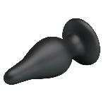 Анальна пробка - Pretty Love Sturdy Silicone Anal Plug Black - мініатюра 3