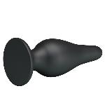 Анальна пробка - Pretty Love Sturdy Silicone Anal Plug Black - мініатюра 4