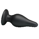 Анальна пробка - Pretty Love Sturdy Silicone Anal Plug Black - мініатюра 5