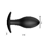 Анальна пробка - Pretty Love Special Anal Stimulation Butt Plug Black - мініатюра 6