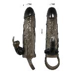 Насадка на член - Brave Man Vibrating Penis Sleeve 5,91" Black - мініатюра 6