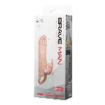 Насадка на член - Brave Man Vibrating Penis Sleeve 5,91" Flesh - мініатюра 9