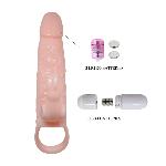 Насадка на член - Brave Man Vibrating Penis Sleeve 5,91" Flesh - мініатюра 10