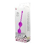 Вагінальні кульки - Pretty Love Kegel Tighten Up II Purple - мініатюра 7