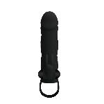 Насадка на член - Pretty Love Penis Sleeve With Ball Strap 5.5" Black - мініатюра 3