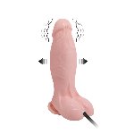 Реалістичний вібратор - Inflatable Vibrating Dildo Flesh - мініатюра 4