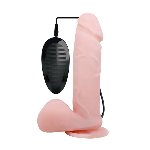 Вібратор - Oliver Vibrating Dildo Flesh - мініатюра 2