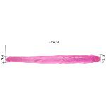 Двосторонній фалоімітатор - Double Dones Dildo Pink - мініатюра 6