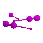 Вагінальні кульки - Pretty Love Kegel Balls Set Pink, 3 шт. - мініатюра 6