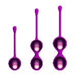 Вагінальні кульки - Pretty Love Kegel Balls Set Pink, 3 шт. - мініатюра 7