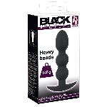 Анальна пробка - Black Velvets Heavy Beads, 145 г - мініатюра 5