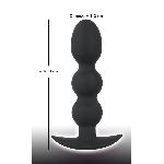 Анальна пробка - Black Velvets Heavy Beads, 145 г - мініатюра 6