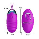 Віброяйце - Pretty Love Jessica Vibrating Egg Purple - мініатюра 6