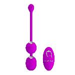 Вагінальні віброкульки - Pretty Love Willie Vibrating Kegel Balls Purple - мініатюра 2