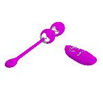 Вагінальні віброкульки - Pretty Love Willie Vibrating Kegel Balls Purple - мініатюра 3