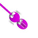 Вагінальні віброкульки - Pretty Love Willie Vibrating Kegel Balls Purple - мініатюра 6