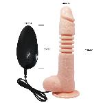 Вібратор - Thunder Up Vibrating Dildo Flesh - мініатюра 7