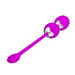 Віброкульки - Pretty Love Werner Kegel Ball Purple - мініатюра 4