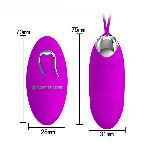 Віброяйце - Pretty Love Julia Vibrating Egg Purple - мініатюра 6