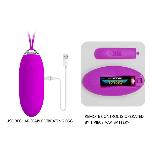 Віброяйце - Pretty Love Julia Vibrating Egg Purple - мініатюра 7