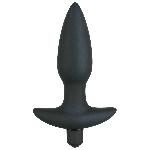 Анальна пробка - Black Velvet Vibrating Plug Medium - мініатюра 2