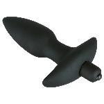 Анальна пробка - Black Velvet Vibrating Plug Medium - мініатюра 3