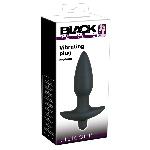 Анальна пробка - Black Velvet Vibrating Plug Medium - мініатюра 6