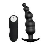 Анальна пробка - Pretty Love Special Anal Stimulation Vibrating Butt Plug Black - мініатюра 2