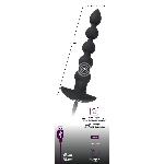 Анальний стимулятор - Black Velvets Rechargeable Beads - мініатюра 8