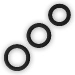 Ерекційні кільця - Power Plus Soft Silicone Snug Ring Black - мініатюра 2