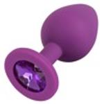Анальна пробка - Colorful Joy Jewel Purple Plug Medium - мініатюра 2
